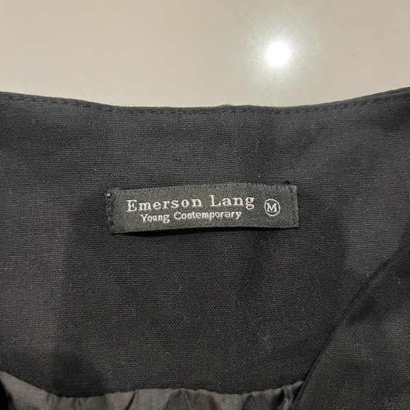 Black Emerson Lang Button-Up Vest Women's Medium - Picture 2 of 5
